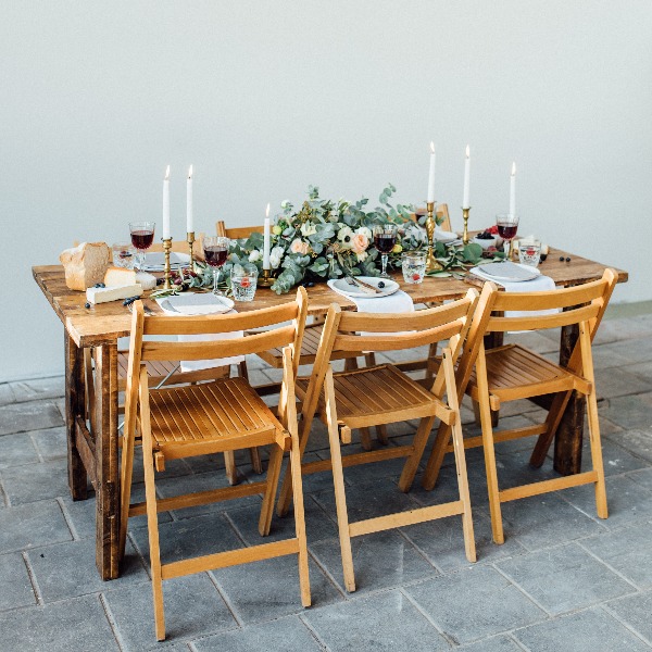 Houten klaptafel 